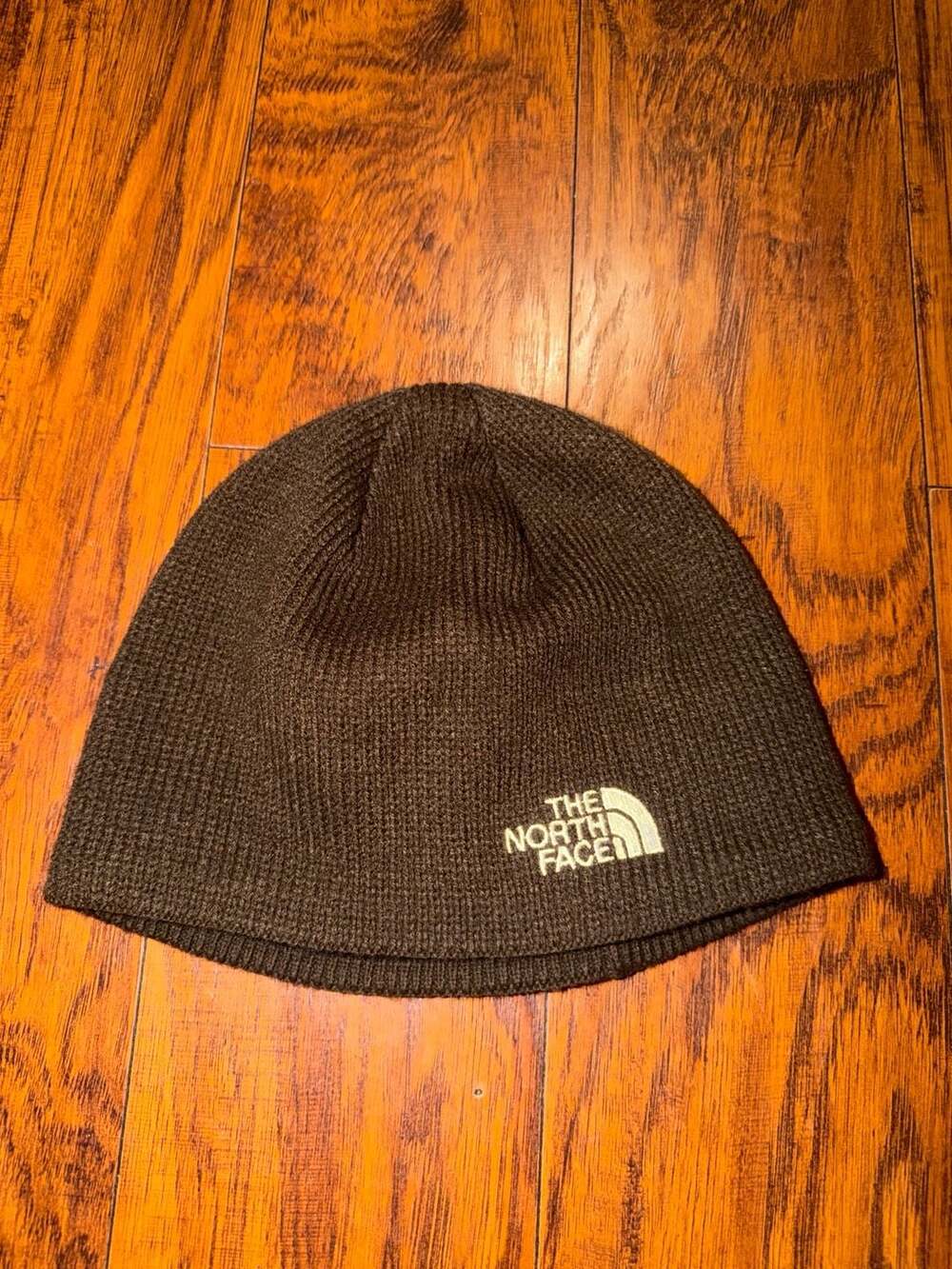 The North Face Salty Lined Beanie Hat Brown Acrylic Fleece Lined One Size